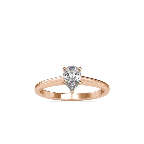 Premitive Diamond Stone Ring Rose Gold