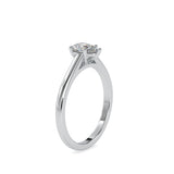 Premitive Diamond Stone Ring White Gold