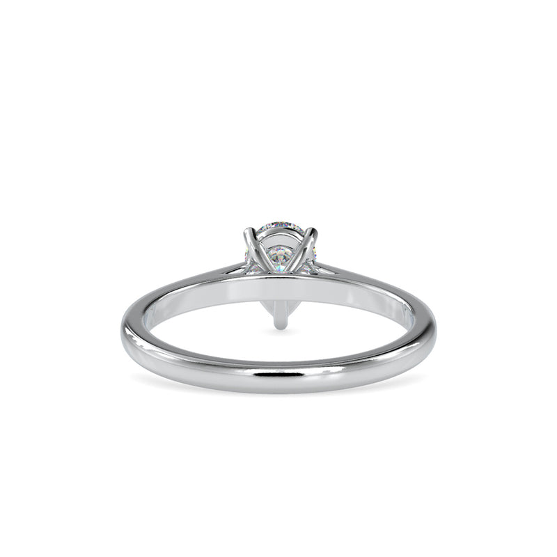 Premitive Diamond Stone Ring White Gold