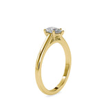 Premitive Diamond Stone Ring Yellow Gold