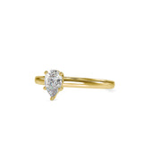 Premitive Diamond Stone Ring Yellow Gold