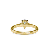 Premitive Diamond Stone Ring Yellow Gold