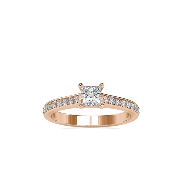 Dazzle Stone Diamond Ring Rose gold