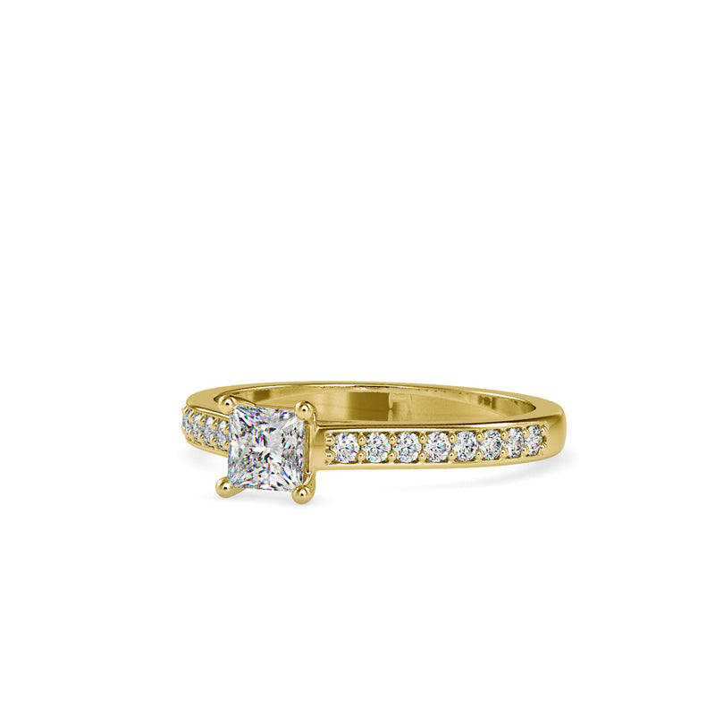 Dazzle Stone Diamond Ring Yellow gold