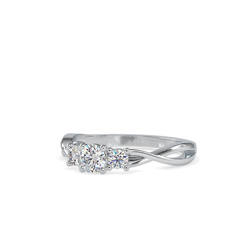 Triumph Infinity Diamond Stone Ring White gold