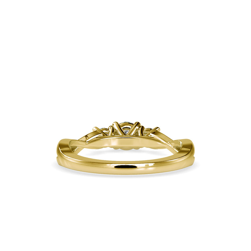 Triumph Infinity Diamond Stone Ring Yellow gold