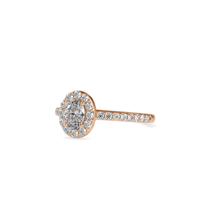 Vigorous Diamond Stone Ring Rose gold