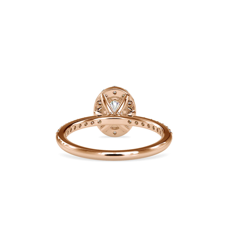 Vigorous Diamond Stone Ring Rose gold