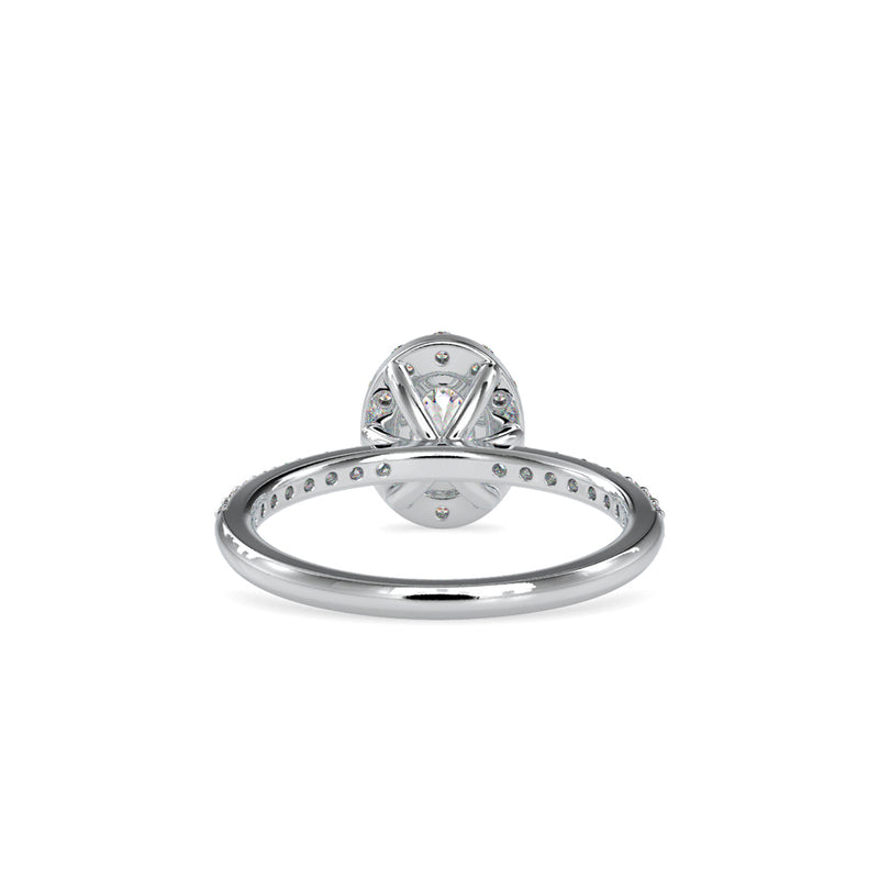 Vigorous Diamond Stone Ring Platinum