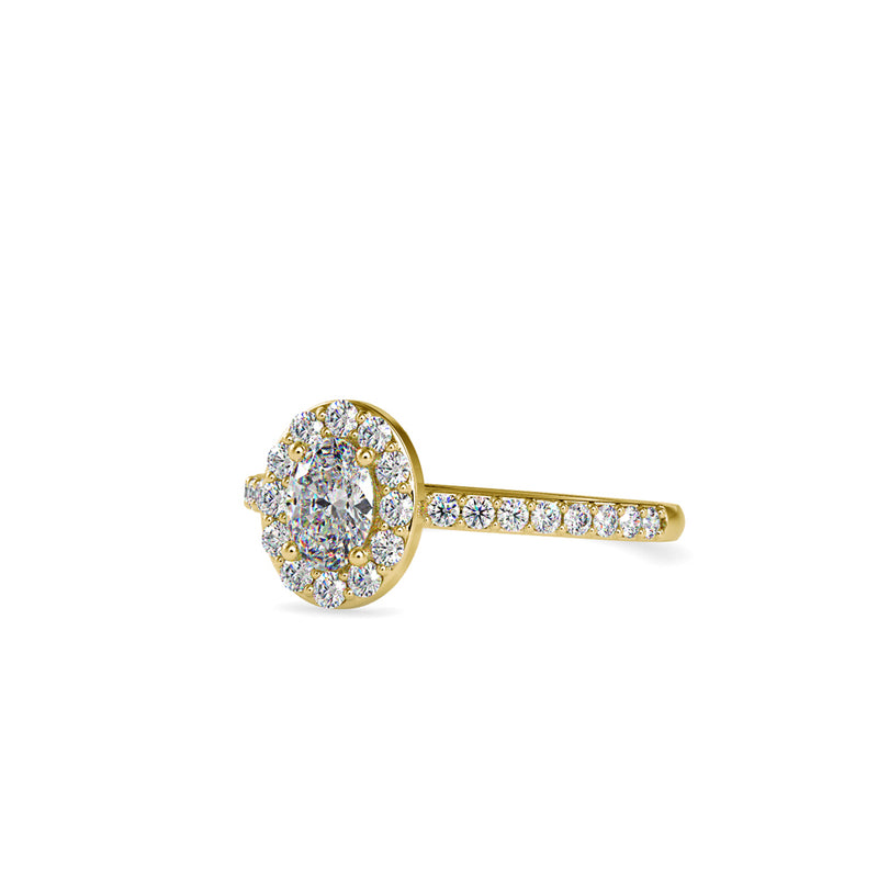 Vigorous Diamond Stone Ring Yellow gold