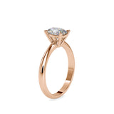 Buoyant Prong Diamond Stone Ring Rose gold