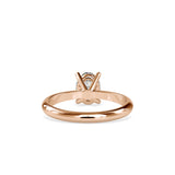 Buoyant Prong Diamond Stone Ring Rose gold