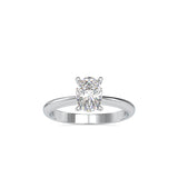 Buoyant Prong Diamond Stone Ring White gold