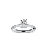 Buoyant Prong Diamond Stone Ring White gold