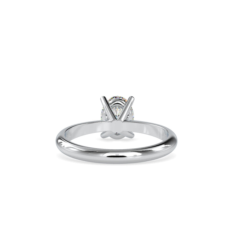 Buoyant Prong Diamond Stone Ring Platinum