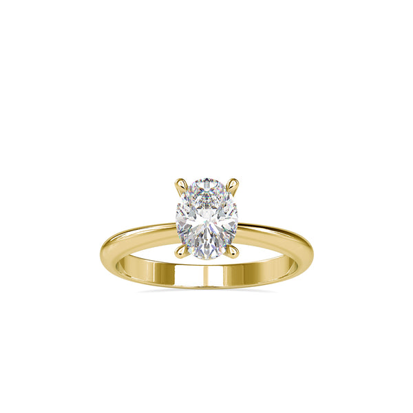 Buoyant Prong Diamond Stone Ring Yellow gold