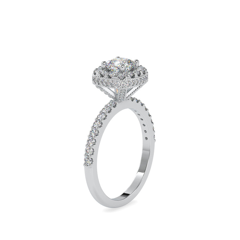 Breezy Stone Diamond Ring Platinum