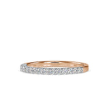 Pave Circulate Diamond Ring Rose gold