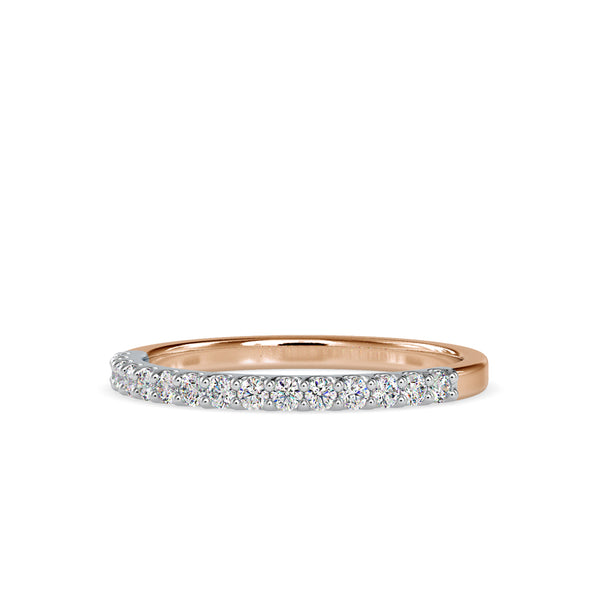 Pave Circulate Diamond Ring Rose gold