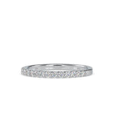 Pave Circulate Diamond Ring White gold