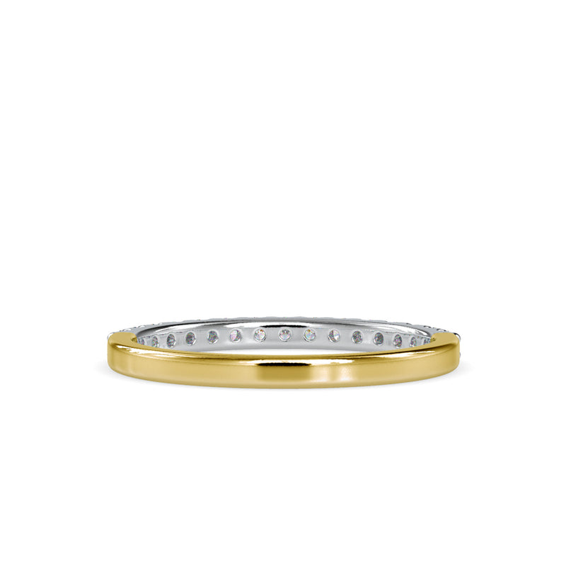 Pave Circulate Diamond Ring Yellow gold