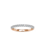 Pave Circulate Diamond Ring Rose gold