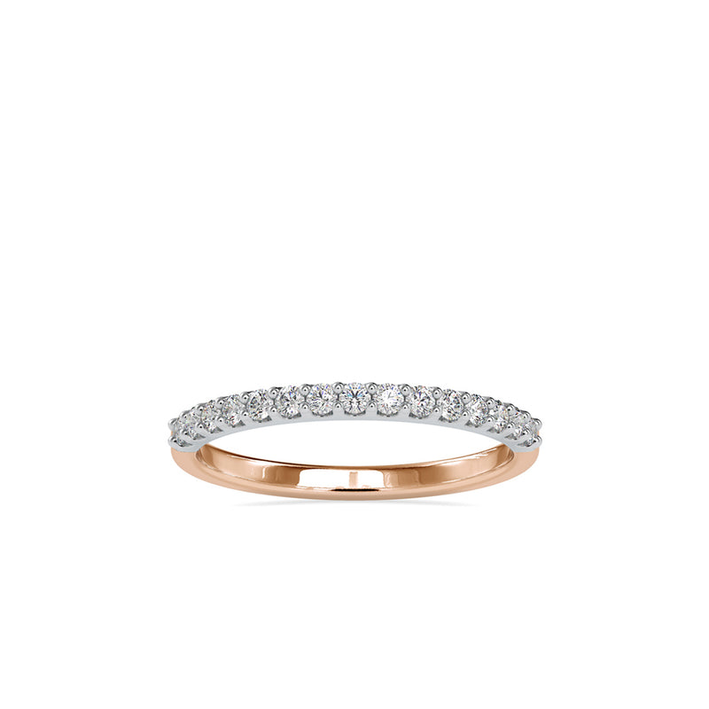 Pave Circulate Diamond Ring Rose gold