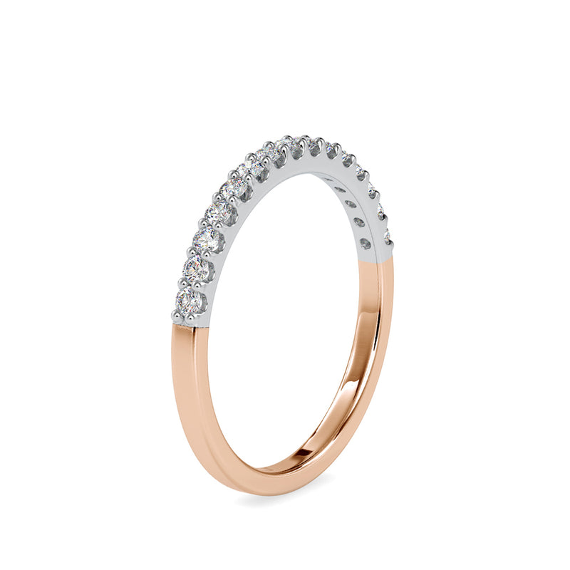 Pave Circulate Diamond Ring Rose gold