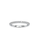 Pave Circulate Diamond Ring White gold