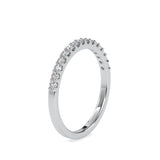 Pave Circulate Diamond Ring White gold