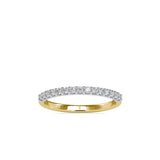 Pave Circulate Diamond Ring Yellow gold