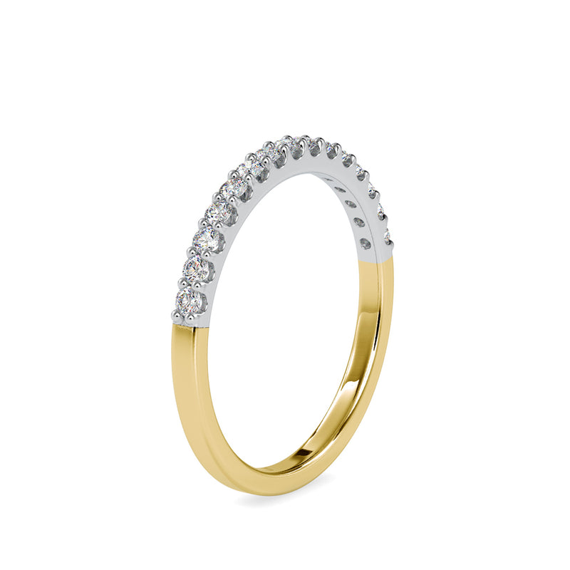 Pave Circulate Diamond Ring Yellow gold