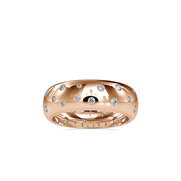 Encircle Diamond Stone Engagement Ring Rose gold