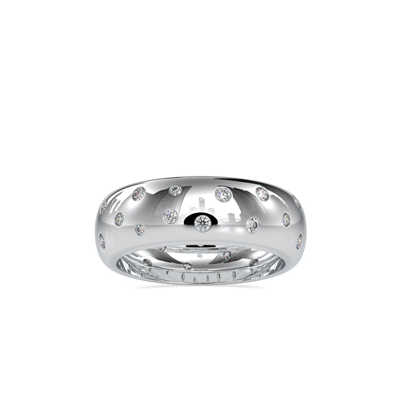 Encircle Diamond Stone Engagement Ring Platinum