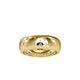 Diamond Stone Engagement Ring Yellow gold