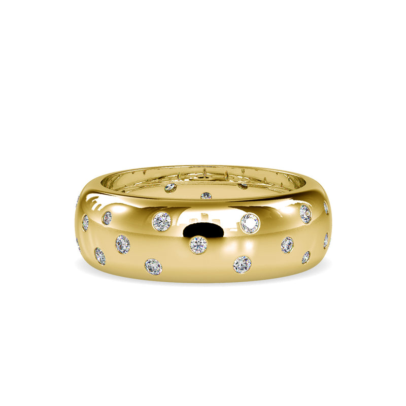 Diamond Stone Engagement Ring Yellow gold