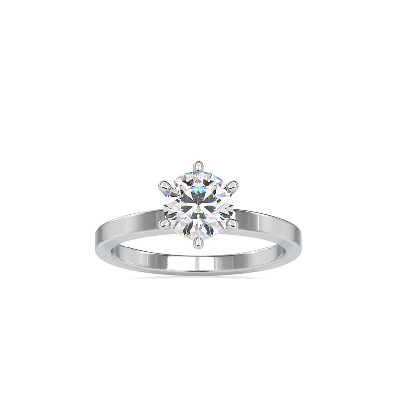 Defeater Diamond Stone Ring Platinum