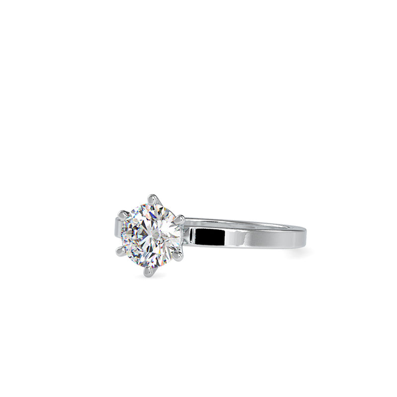 Defeater Diamond Stone Ring White gold