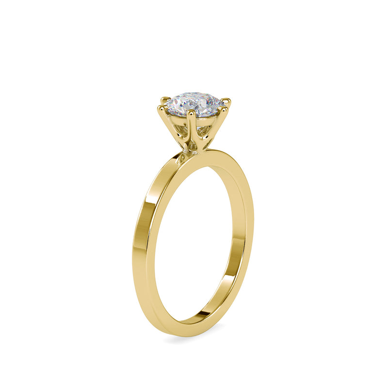 Defeater Diamond Stone Ring Yellow gold