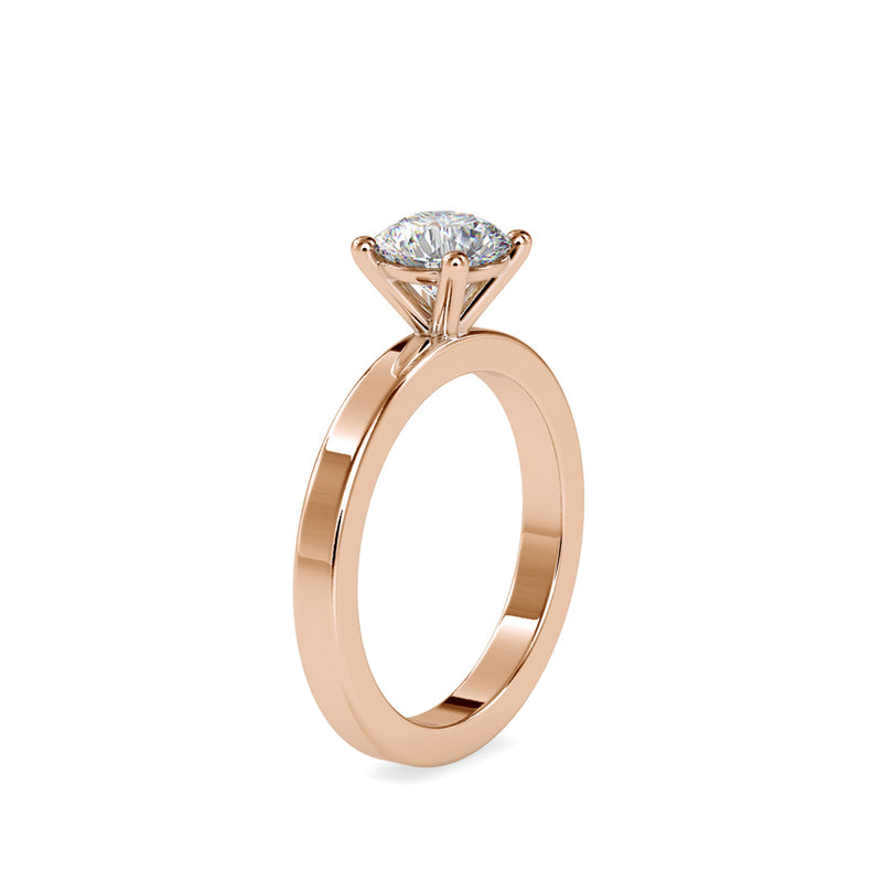 Czar Diamond Prong Engagement Ring Rose gold