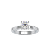 Czar Diamond Prong Engagement Ring White gold