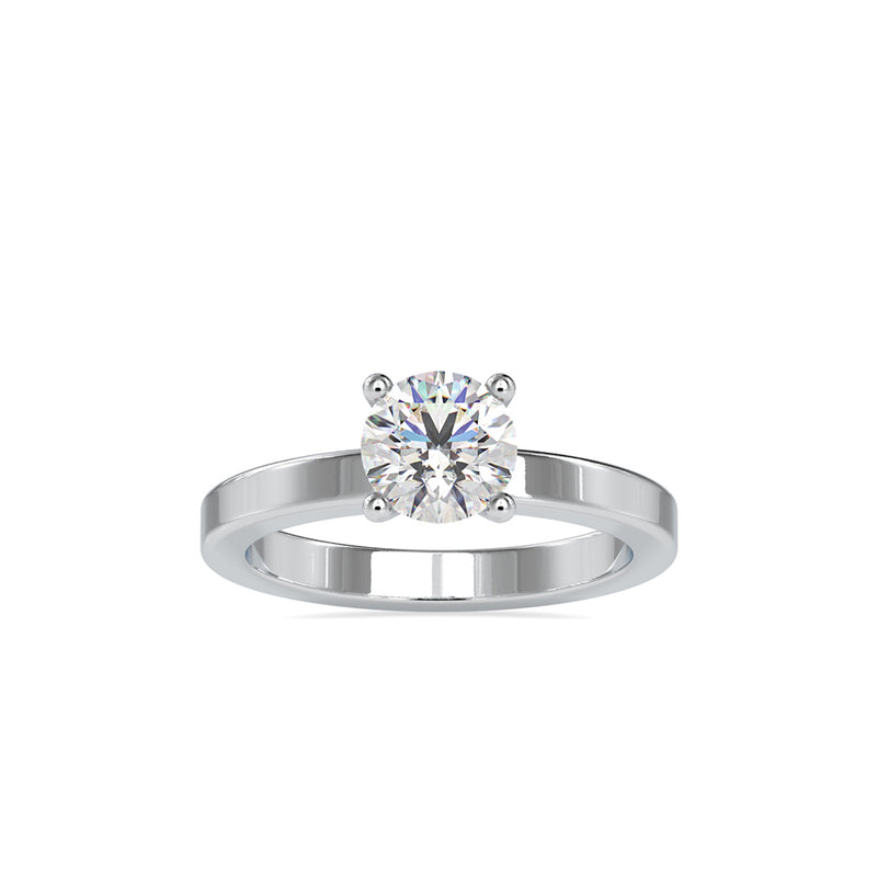 Czar Diamond Prong Engagement Ring Platinum