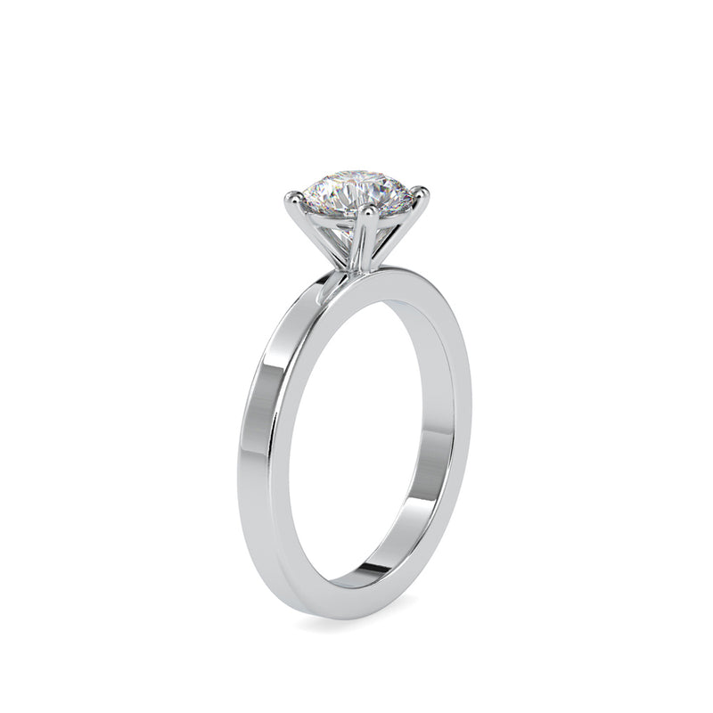 Czar Diamond Prong Engagement Ring Platinum