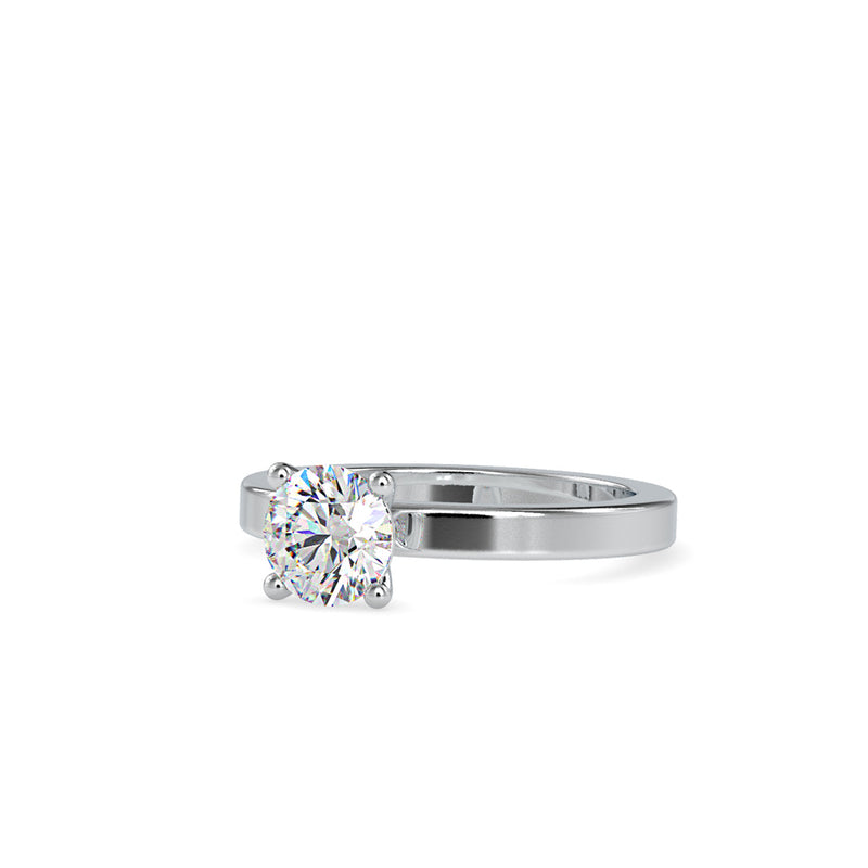 Czar Diamond Prong Engagement Ring White gold