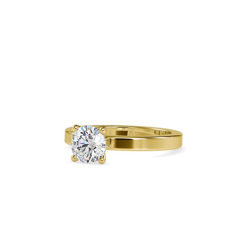 Czar Diamond Prong Engagement Ring Yellow gold