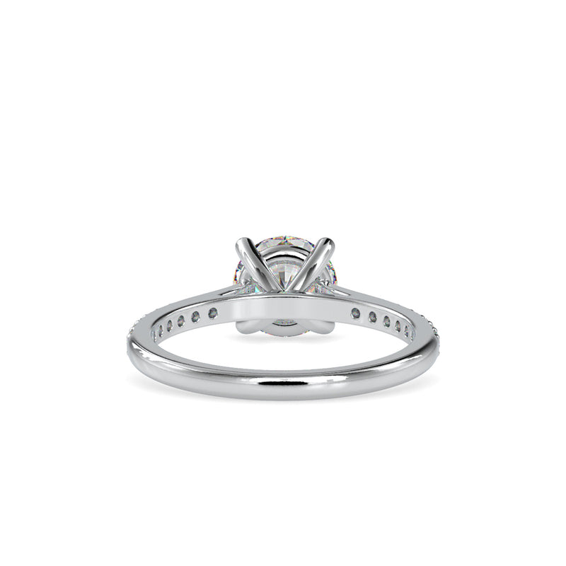 Diamond Orbiting Engagement Ring Platinum