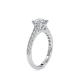 Diamond Prong Circlet Ring Platinum