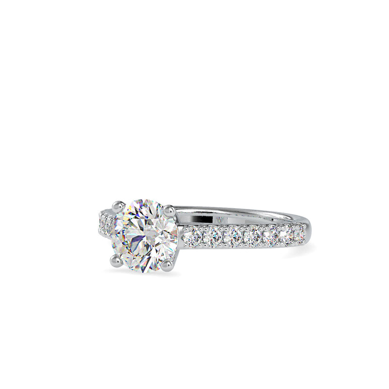 Diamond Prong Circlet Ring Platinum