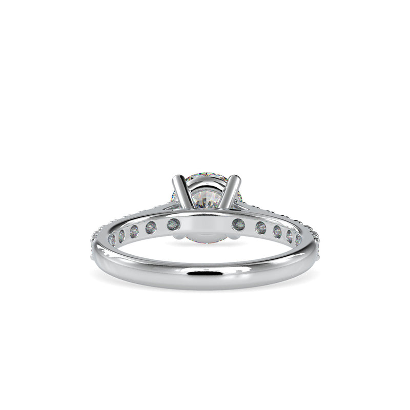 Diamond Prong Circlet Ring White gold