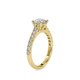 Diamond Prong Circlet Ring Yellow gold